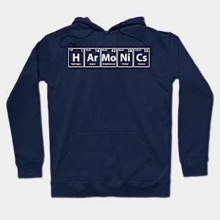 Harmonics (H-Ar-Mo-Ni-Cs) Periodic Elements Spelling Hoodie